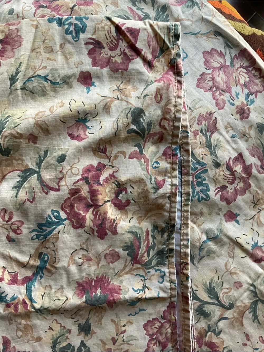Ralph Lauren HIGHGATE WOODS Floral 2x Twin Flat Sheets - Vintage, Rare